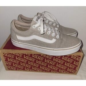 Vans Classic Gray and White Sneakers